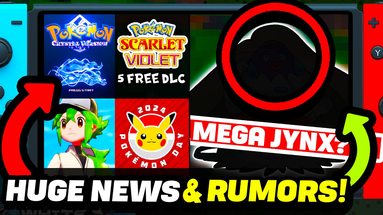 HUGE POKEMON NEWS & LEAKS?! MEGA JYNX DATAMINE, Legacy Black & White,5 DLC EVENTS in Scarlet/Violet?