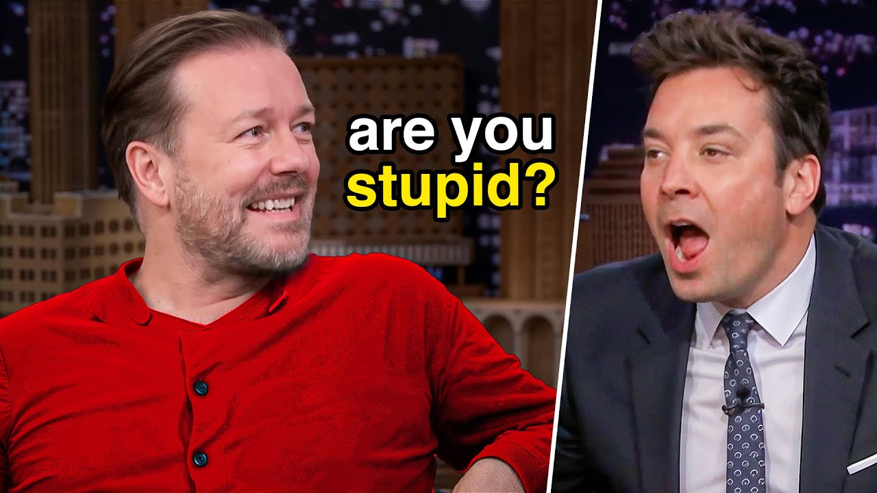 10 Times Ricky Gervais DESTROYED Rude Interviewers..