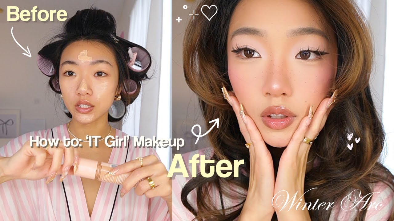 Step by step guide for IT GIRL MAKEUP *FOR BEGINNERS* ☆ Drugstore favs + easy baddie glam routine!