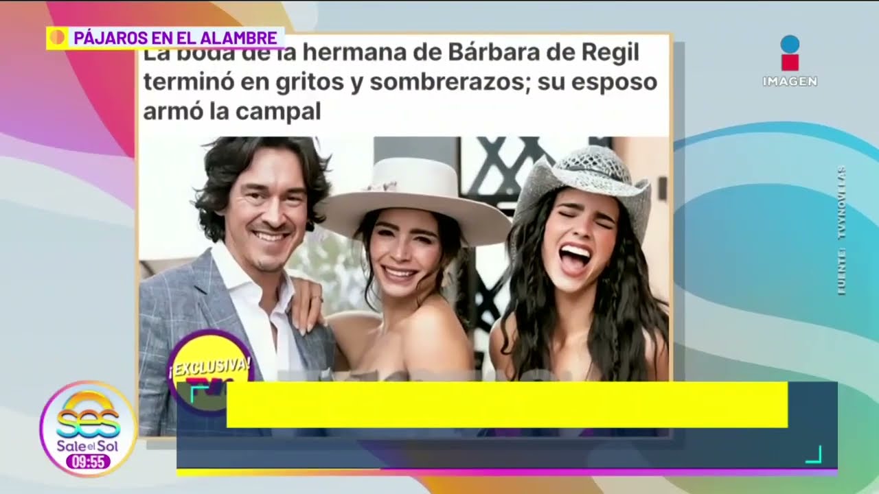 ¿Esposo de Bárbara de Regil se PELEÓ en la boda de su hermana? Ella lo aclara | Sale el Sol