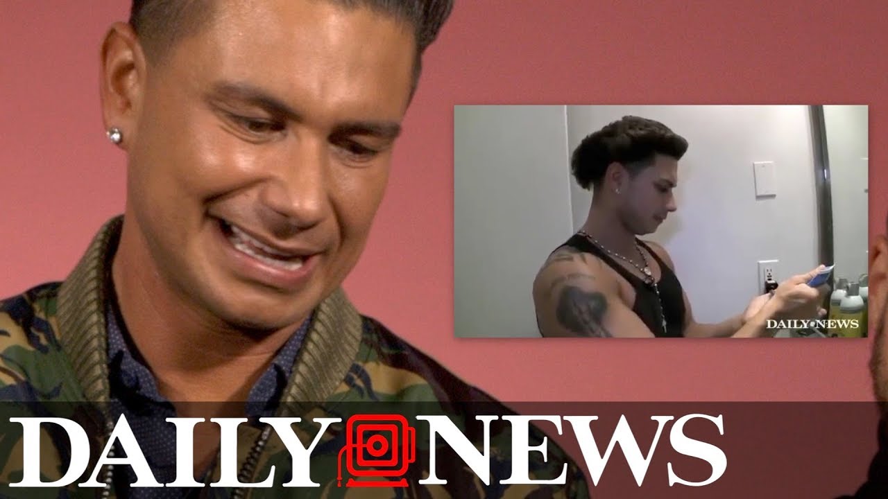 'Jersey Shore''s DJ Pauly D watches old video of himself doing his hair