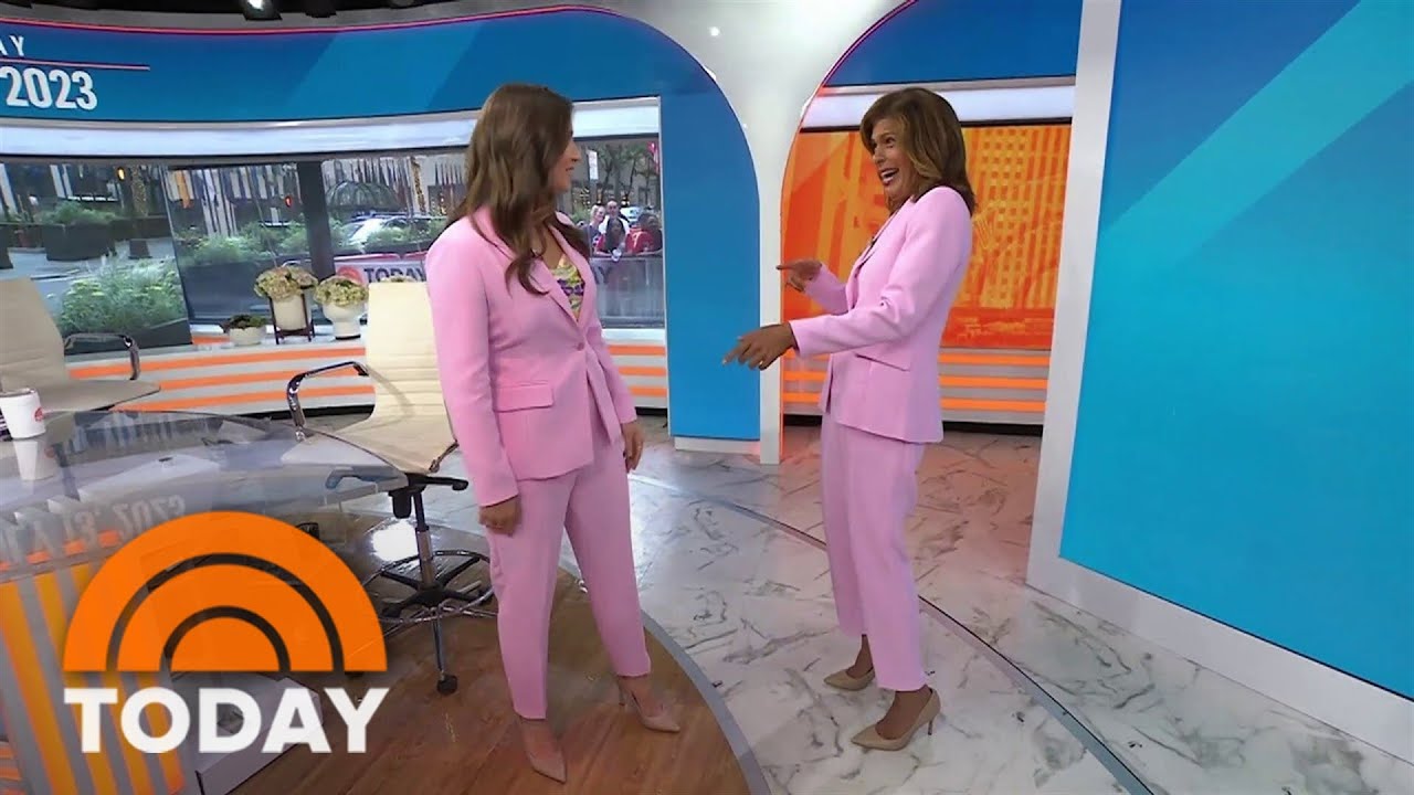 Hoda Kotb bonds with Angie Lassman over matching outfits