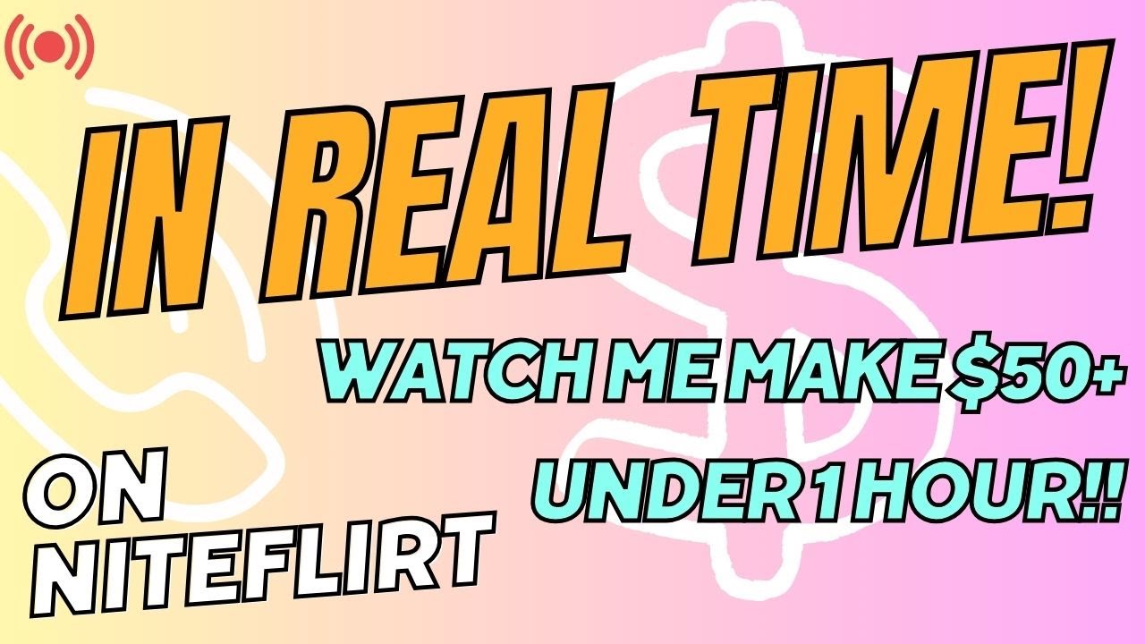 MAKING $50+ UNDER 1 HOUR! | Taking calls on Niteflirt In Real Time!