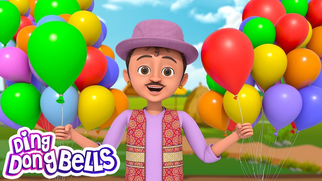 गुब्बारे वाला | Gubbare Wala | Hindi Baby Poem - Rhymes for Kids and Toddlers | Hindi Balgeet