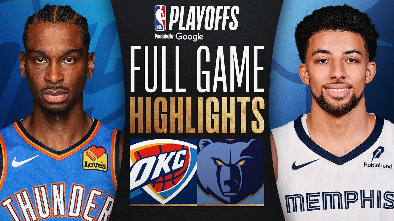 #1 THUNDER at #8 GRIZZLIES | FULL GAME 3 HIGHLIGHTS | April 24, 2025
