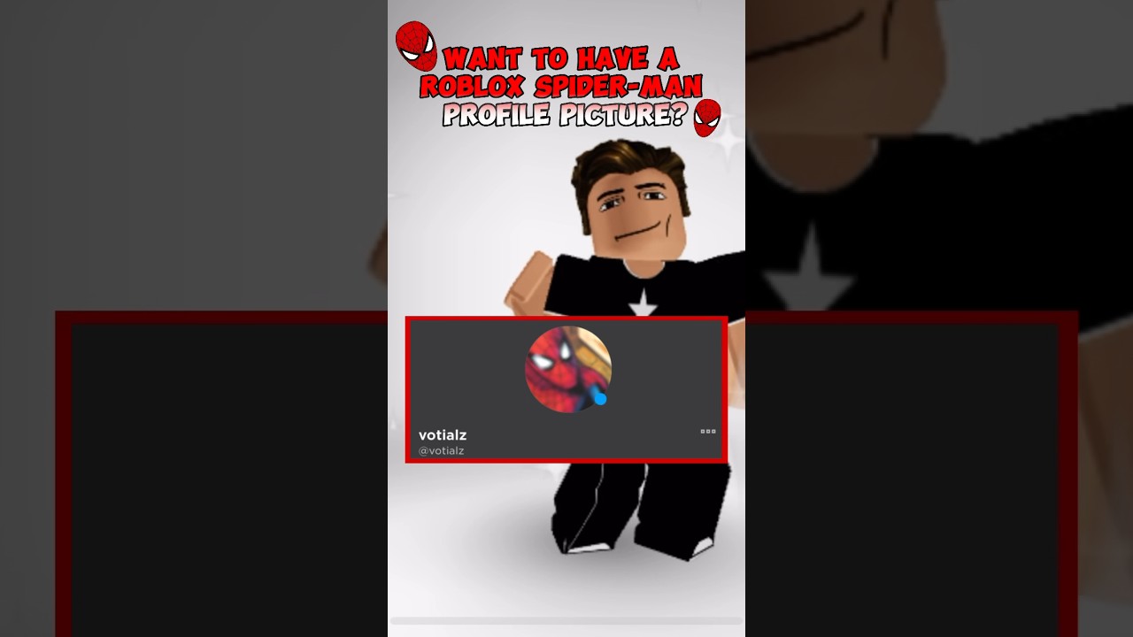 How to get a Roblox Spider-Man profile picture!