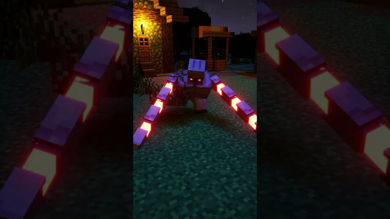 Iron Golem vs Warden   Minecraft Animation #Short