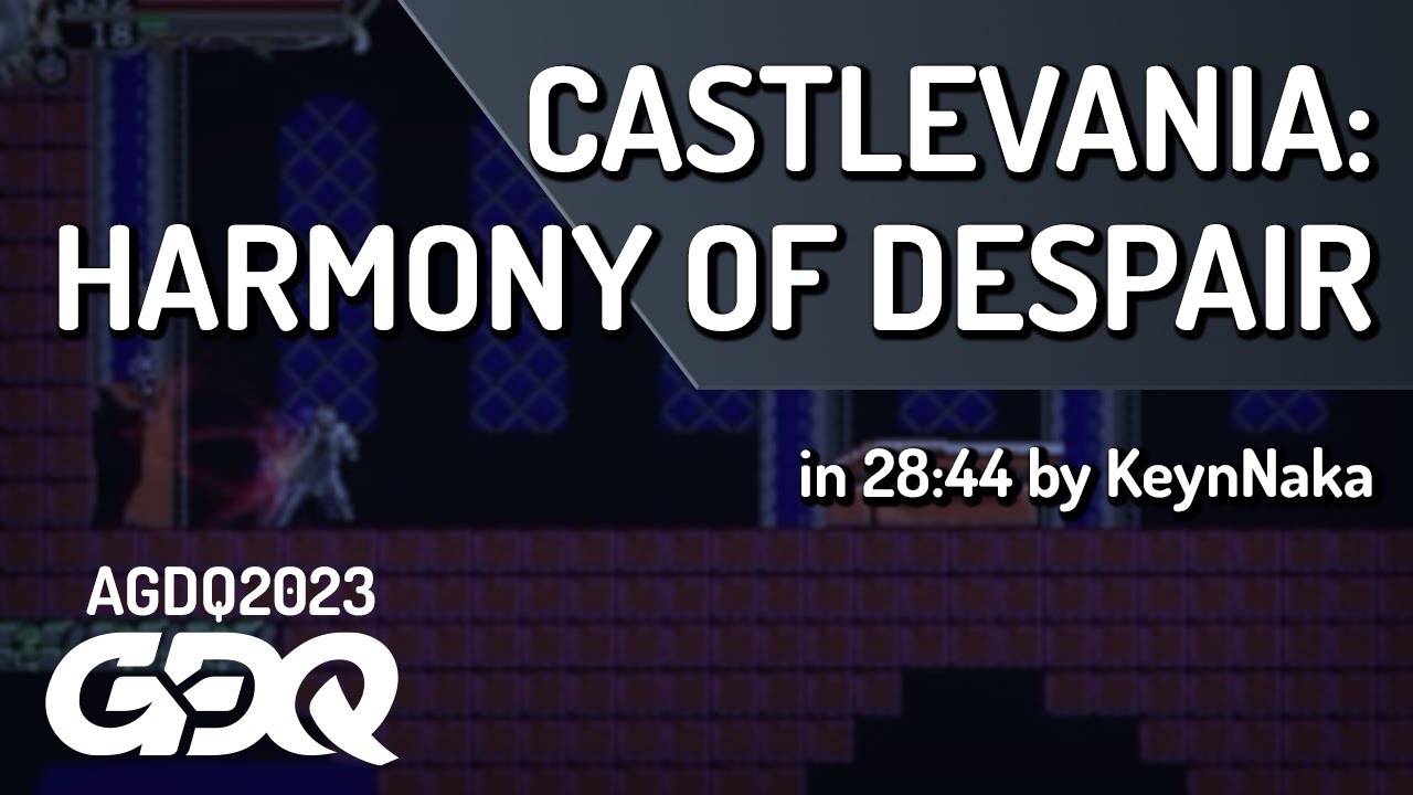 Castlevania: Harmony of Despair by KeynNaka in 28:44 - Awesome Games Done Quick 2023
