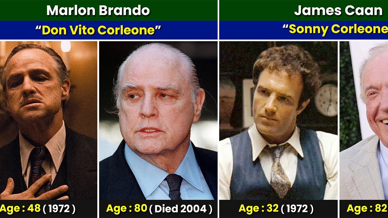 The Godfather Cast: Then and Now (1972 vs 2024)