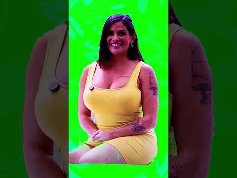 Green screen Casting couch HD Abby in yellow clothes