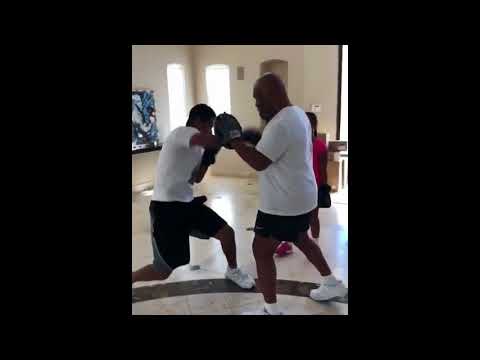 MIKE TYSON's Son Miguel Tyson in Training -- Looks Like He's Got Mike's Skills [VIDEO]