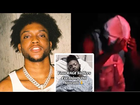 Twitch and Kick star Josh "YourRAGE" eye injury | injury update during wood chopping