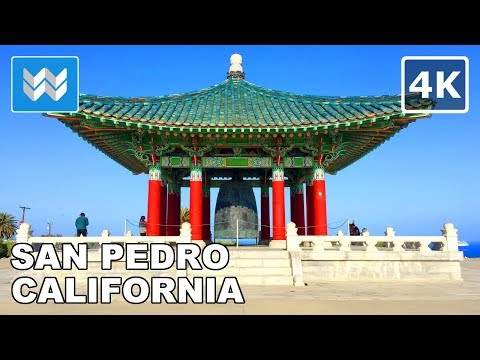 Walking from Korean Friendship Bell to Point Fermin Park in San Pedro, California 🎧 【4K】