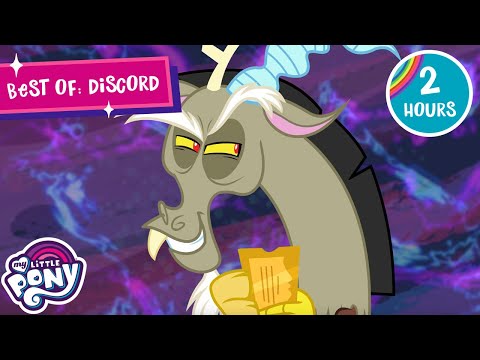 Best of: Discord🐉 | 2 HOUR FULL EPISODES | My Little Pony: Friendship is Magic