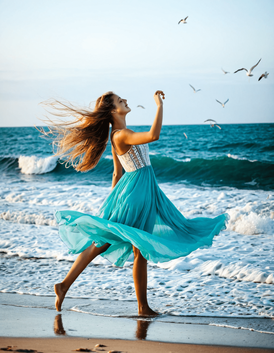 young woman and the sea